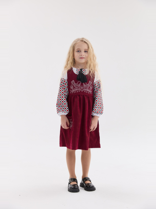 Вышитое платье MEREZHKA модель ksd790 Фото