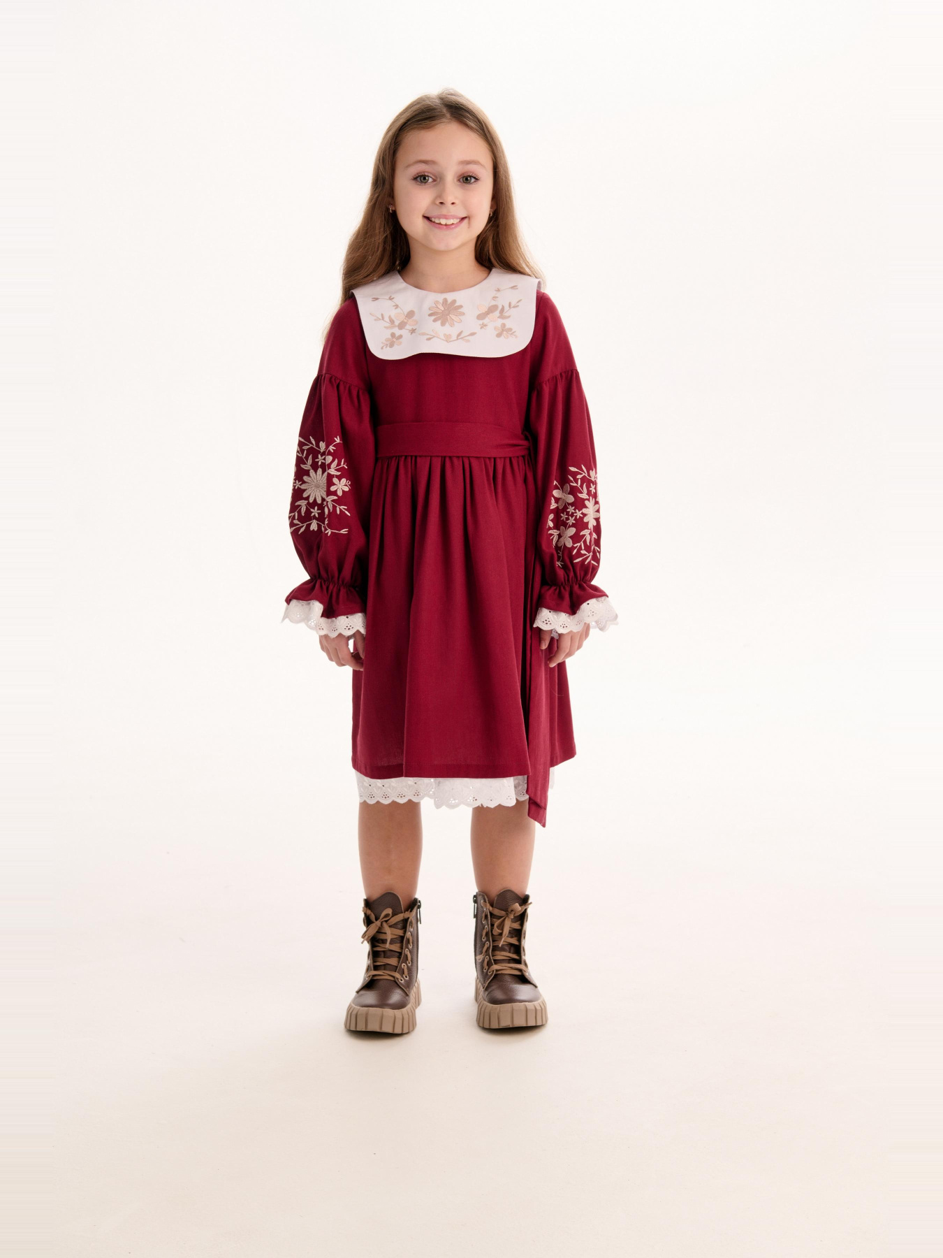 Вышитое платье MEREZHKA модель ksd795 Фото