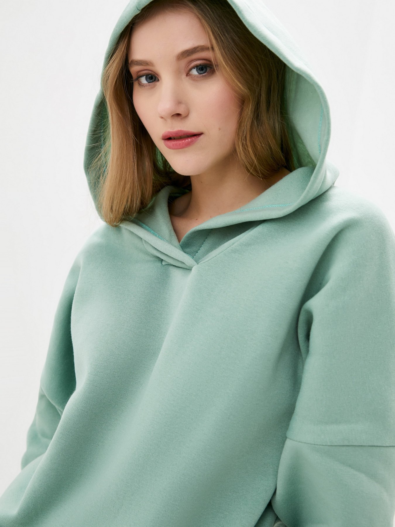 Худі ISSA Plus модель 12323_mint Худі ISSA Plus модель 12323_mint Фото