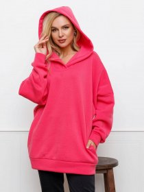 Худи ISSA Plus модель 12323_raspberry Фото