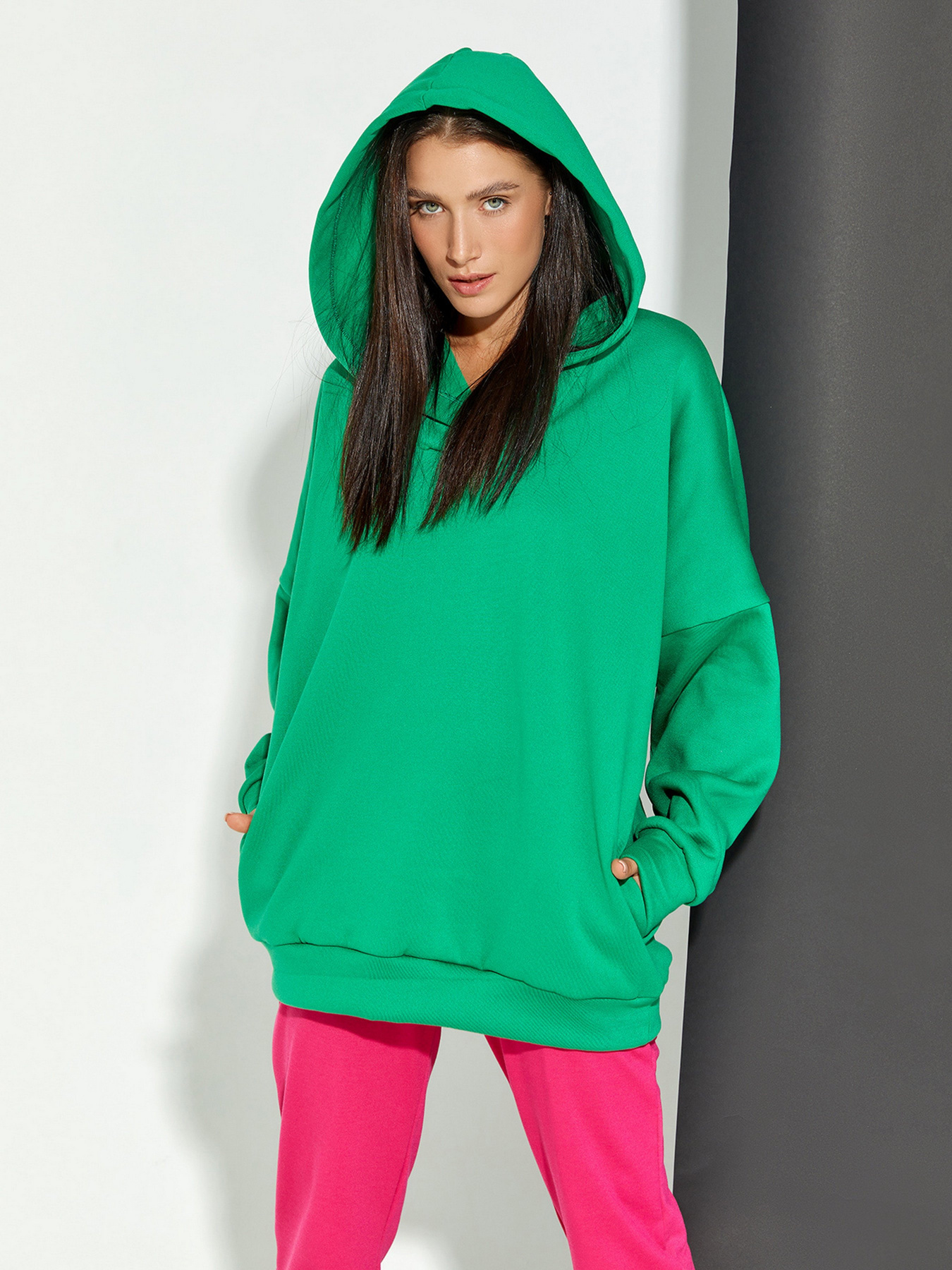 Худі ISSA Plus модель 12323_green Худі ISSA Plus модель 12323_green Фото