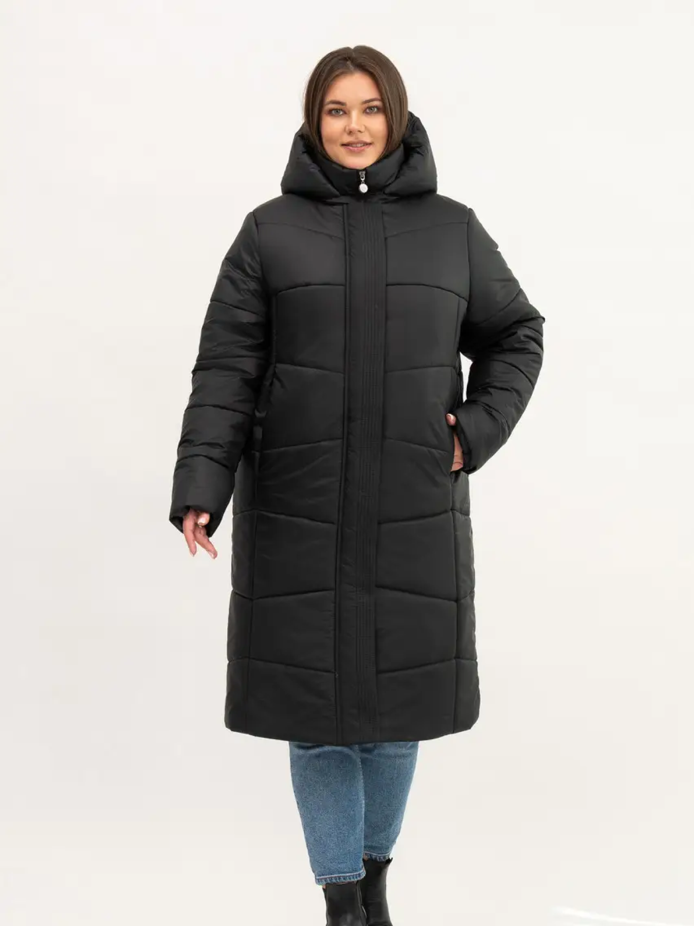 Пуховик UVENTUM модель LR-10-1-BLC Фото