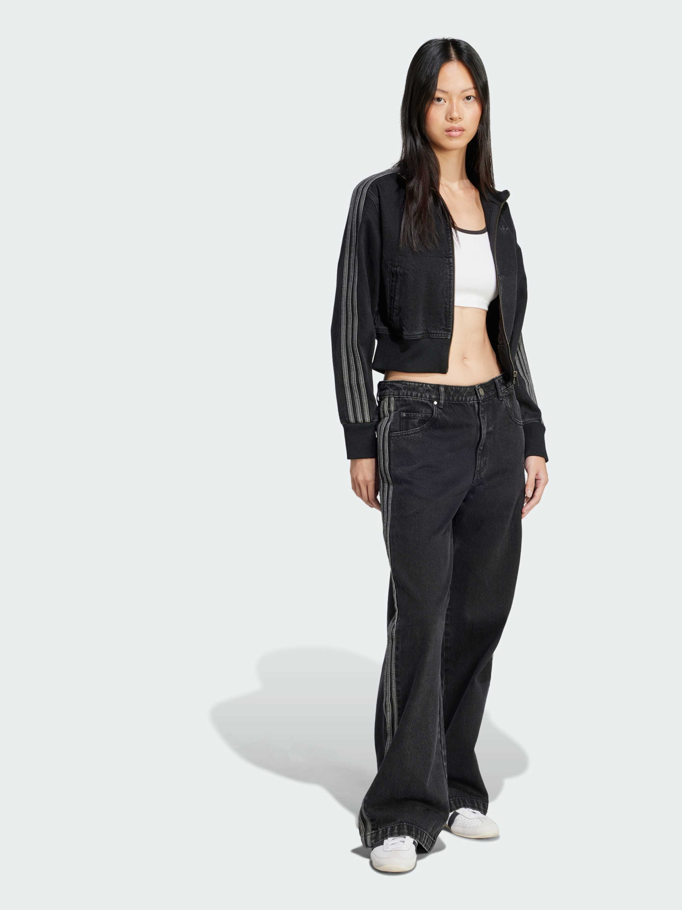 Джинсовая куртка Adidas Adicolor модель JD3110 Фото