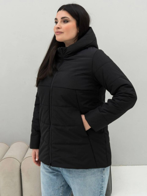 Демисезонная куртка UVENTUM модель 0009-mt-BLCK Фото