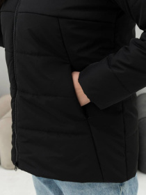 Демисезонная куртка UVENTUM модель 0009-mt-BLCK Фото