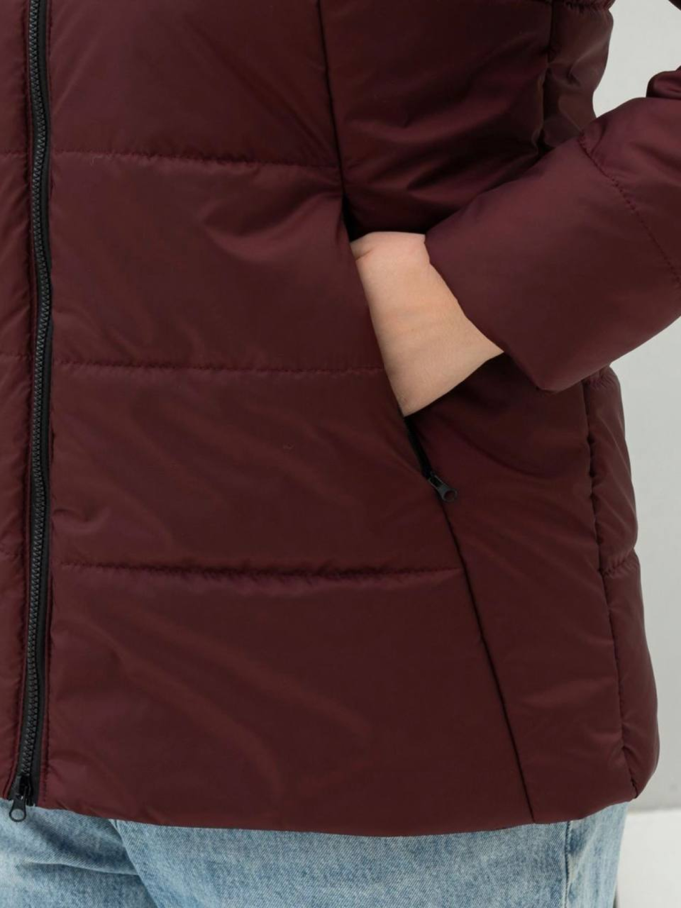 Демисезонная куртка UVENTUM модель 0009-mt-BURG Фото