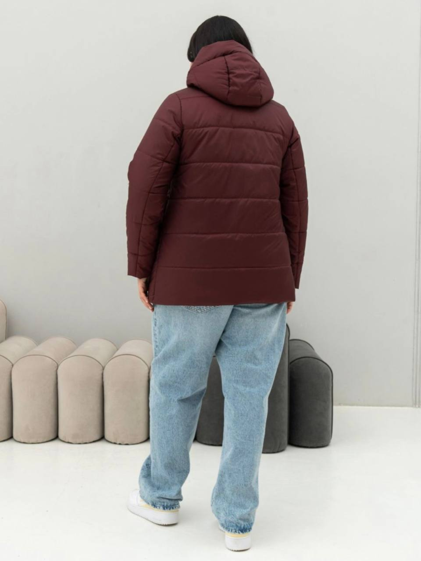 Демисезонная куртка UVENTUM модель 0009-mt-BURG Фото