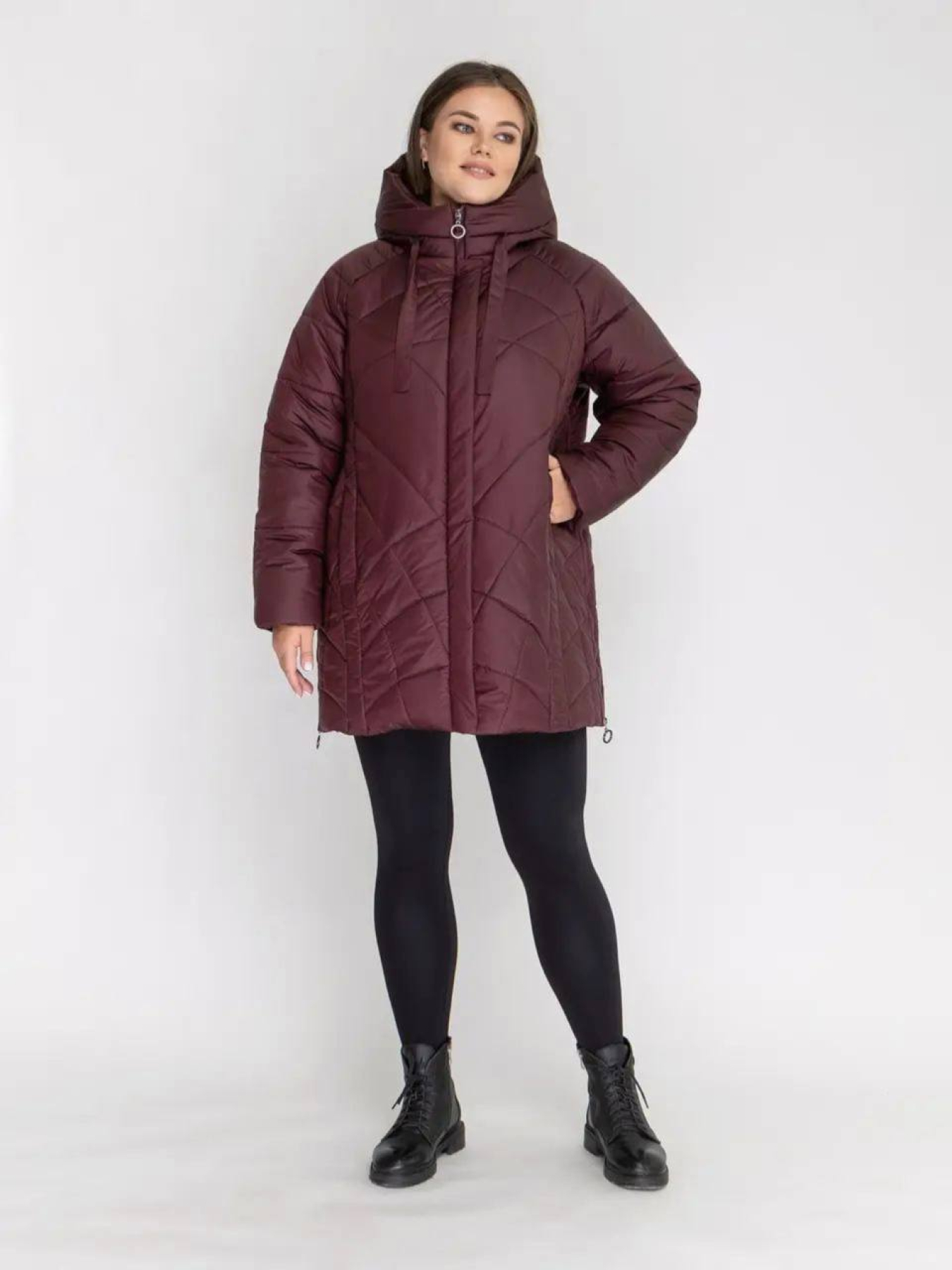 Зимняя куртка UVENTUM модель LR-174-1-BURG Зимняя куртка UVENTUM модель LR-174-1-BURG Фото