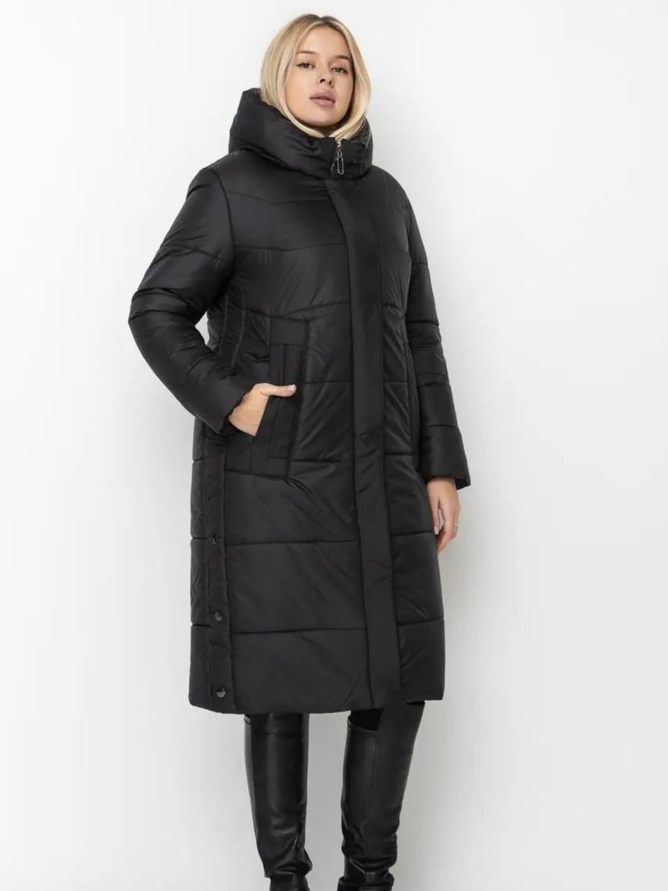 Зимняя куртка UVENTUM модель 166-1-BLC Фото