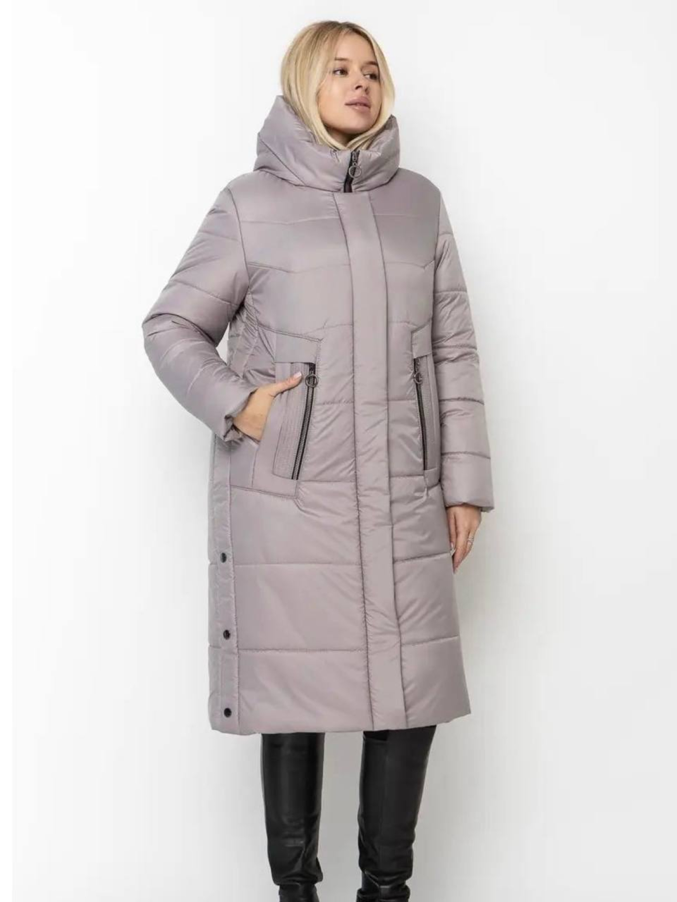 Зимняя куртка UVENTUM модель 166-1-GRY Фото