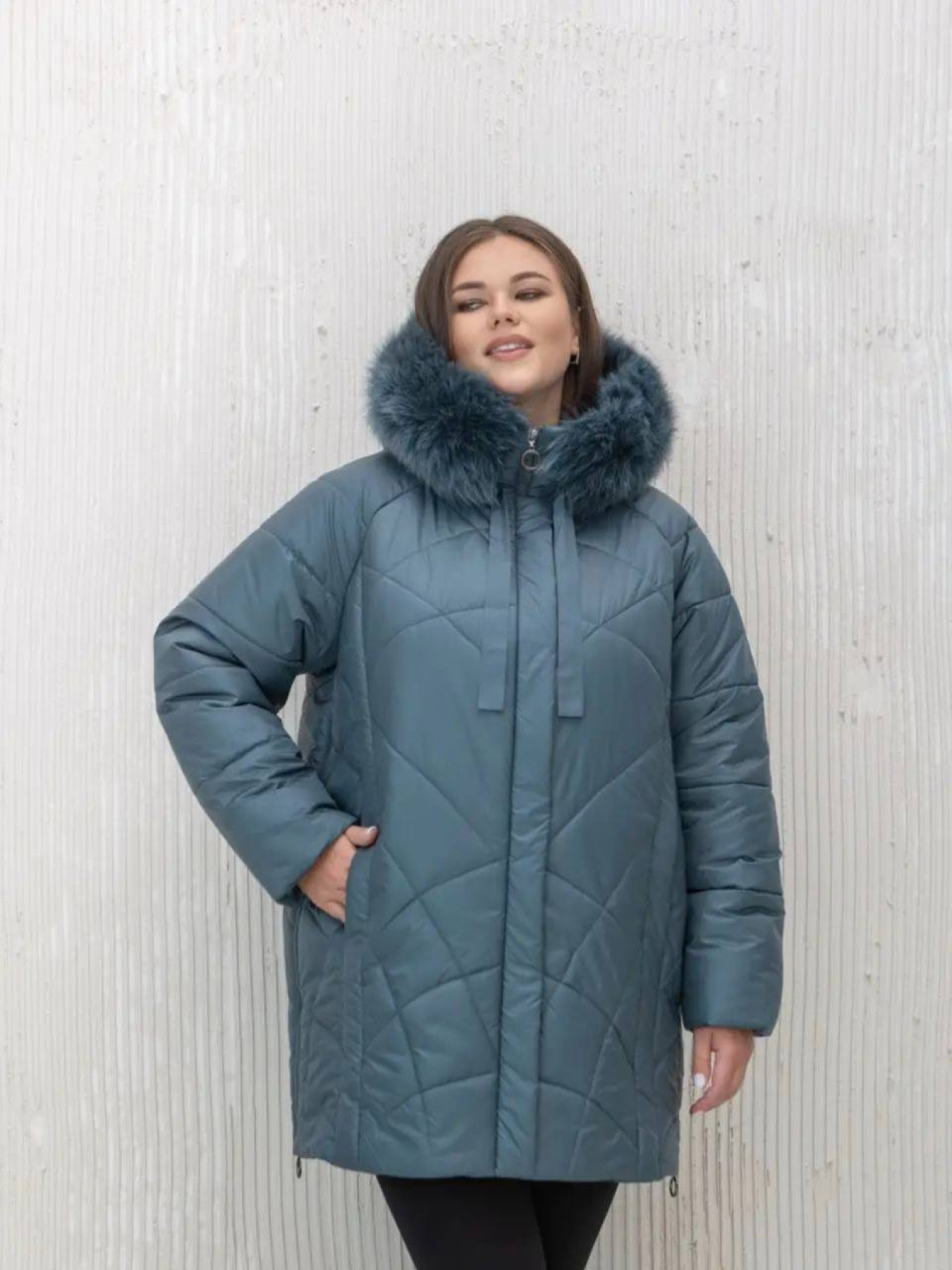 Зимняя куртка UVENTUM модель LR-174-pes-OLIV Фото