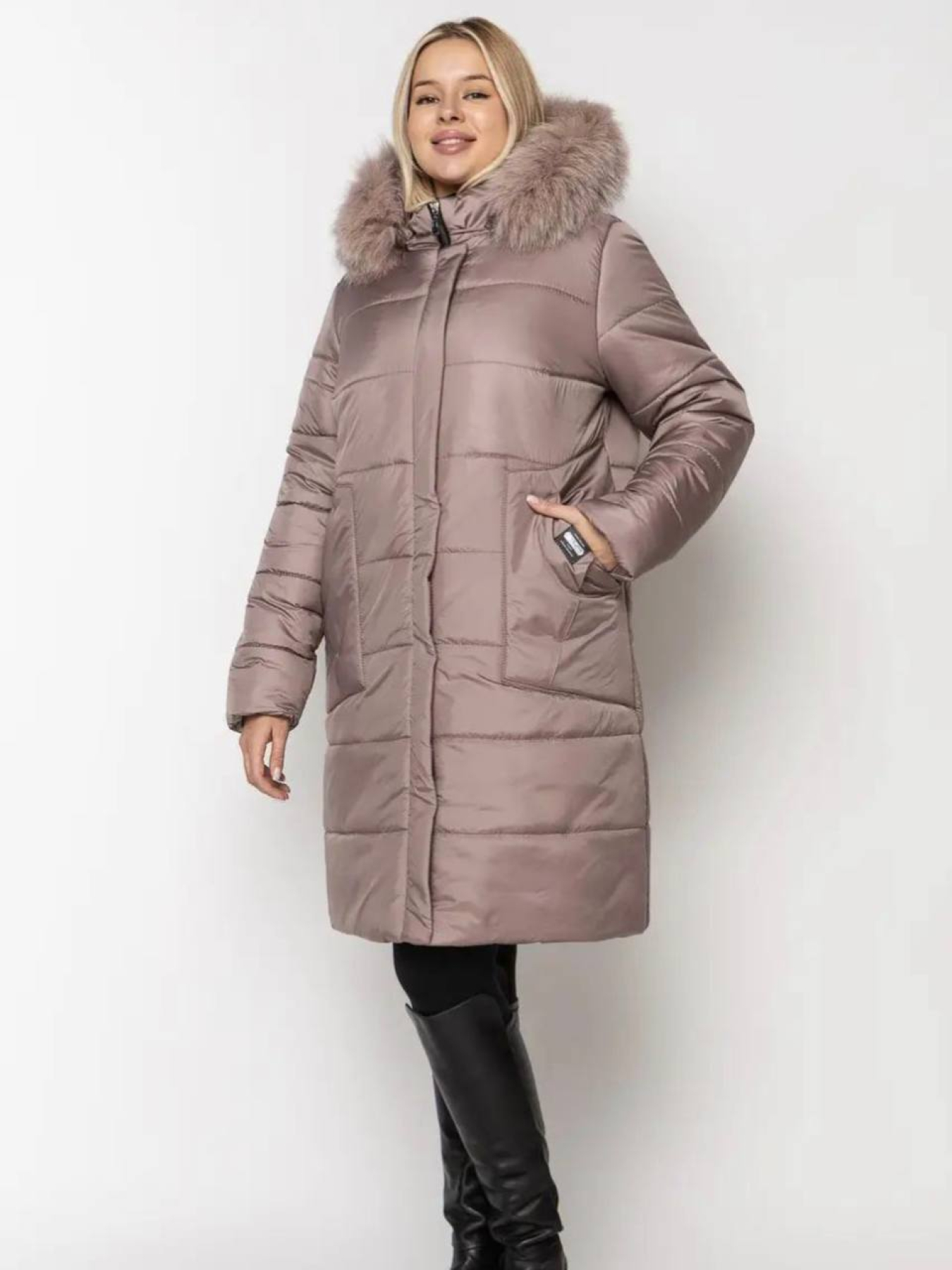 Пуховик UVENTUM модель LR-170-pes-BEI Пуховик UVENTUM модель LR-170-pes-BEI Фото