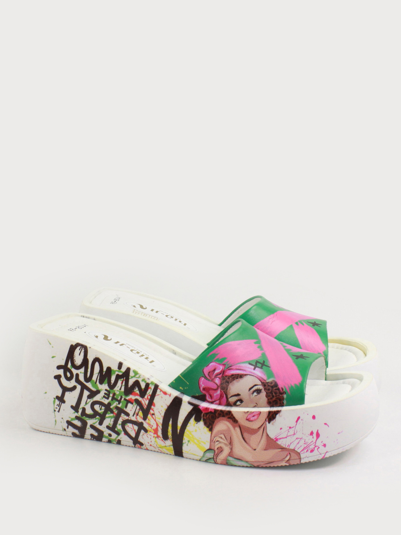 Шлепанцы It-girl модель B1405-207White Фото