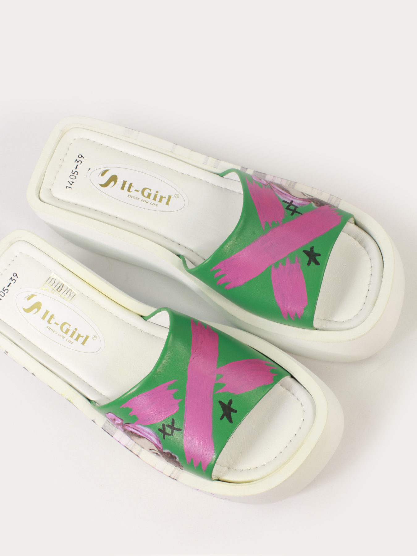 Шлепанцы It-girl модель B1405-207White Фото