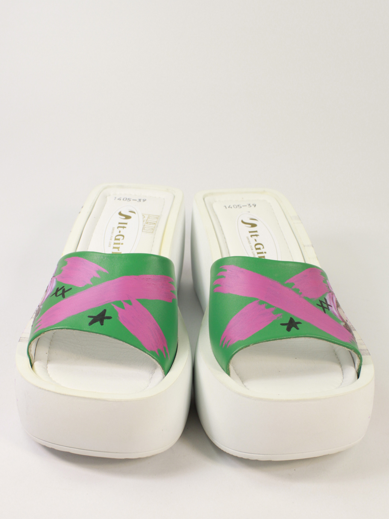 Шлепанцы It-girl модель B1405-207White Фото