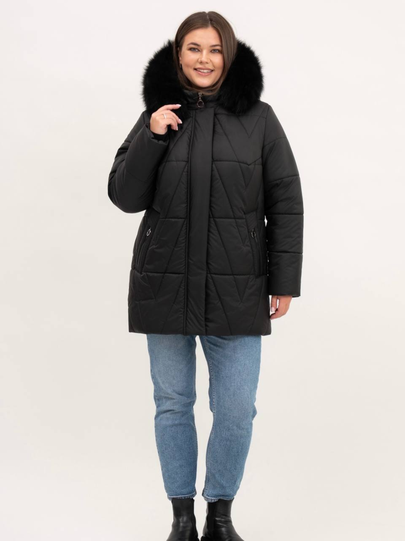 Пуховик UVENTUM модель LR-11-pes-BLC Фото