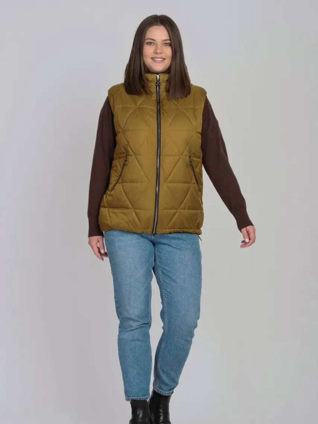 Утеплений жилет UVENTUM модель LR-10-vest-mustard Фото