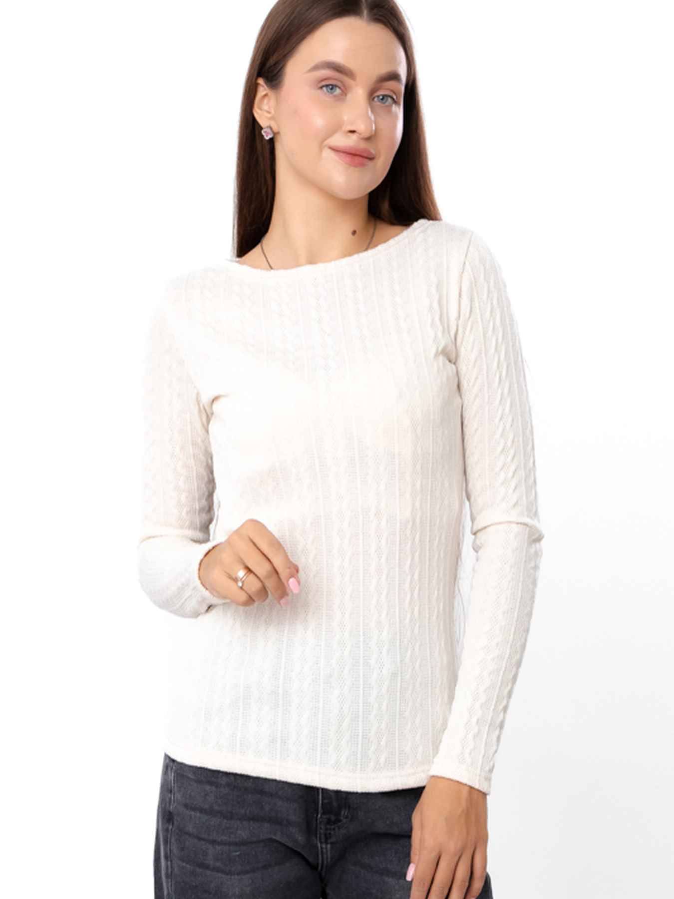 Лонгслив Носи своє модель 8380-017-molochnij Лонгслив Носи своє модель 8380-017-molochnij Фото