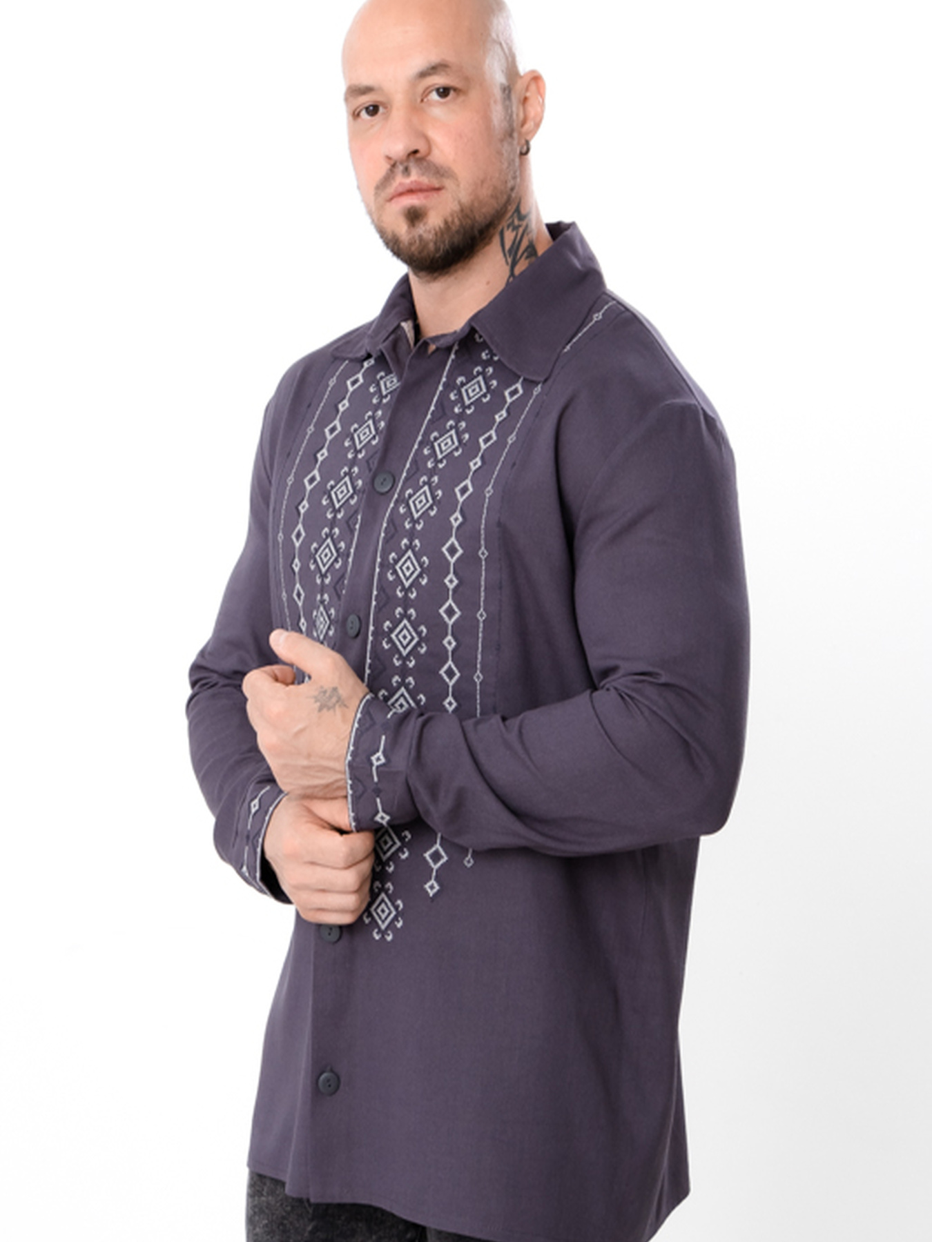 Вишита сорочка Носи своє модель 8451-070-22-temnij-graft Фото