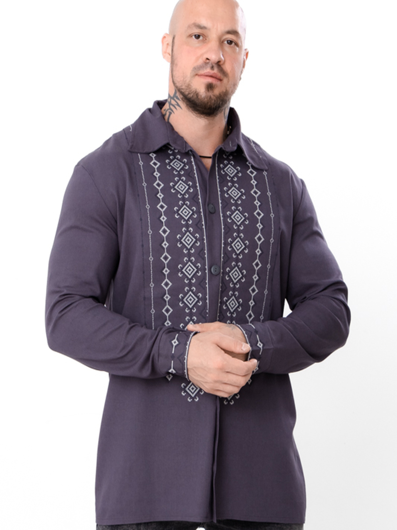 Вишита сорочка Носи своє модель 8451-070-22-temnij-graft Фото