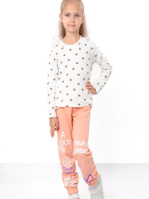 Джоггеры Носи своє модель 6155-023-33-3-persik-smile Фото