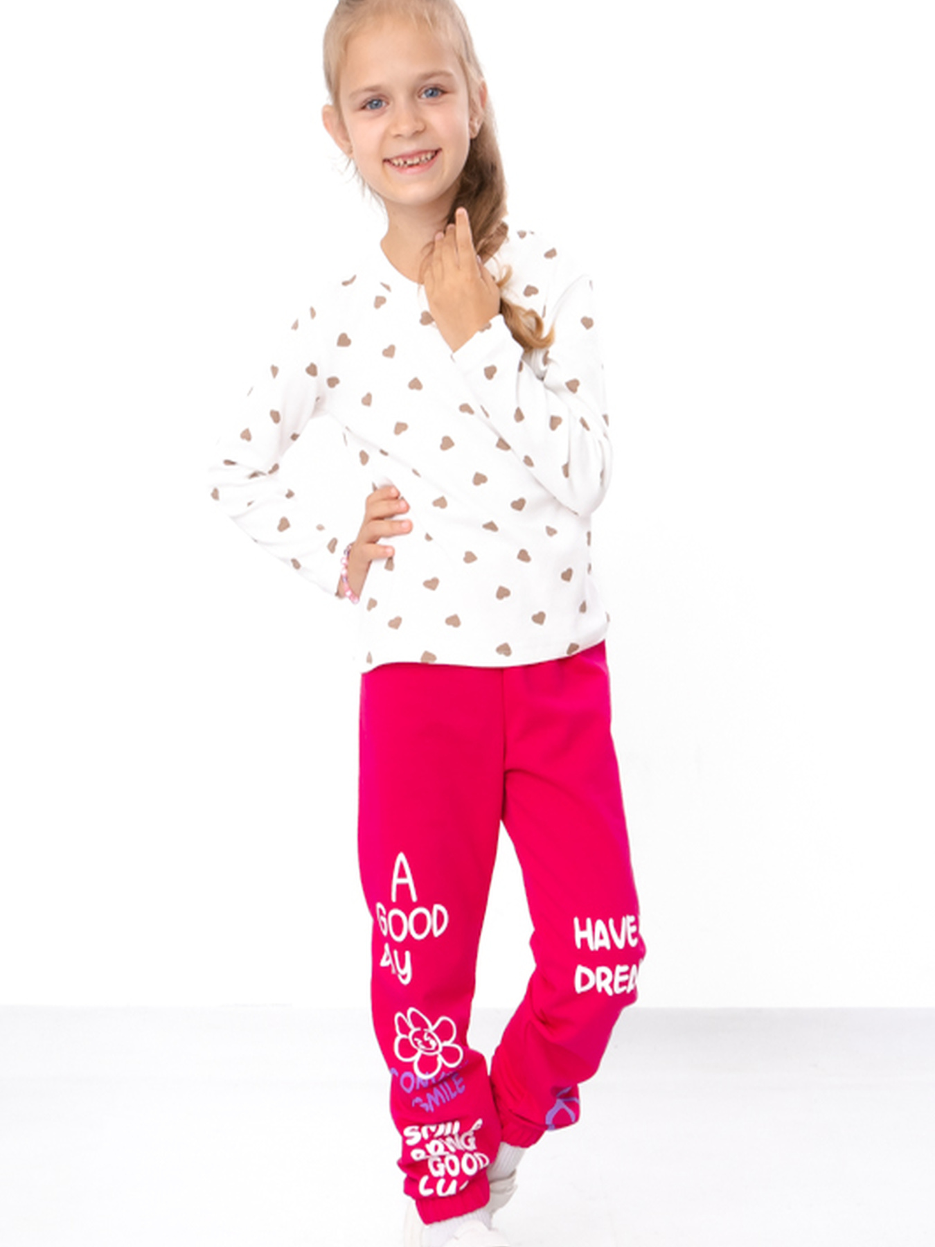 Джоггеры Носи своє модель 6155-023-33-3-malinovij-smile Фото