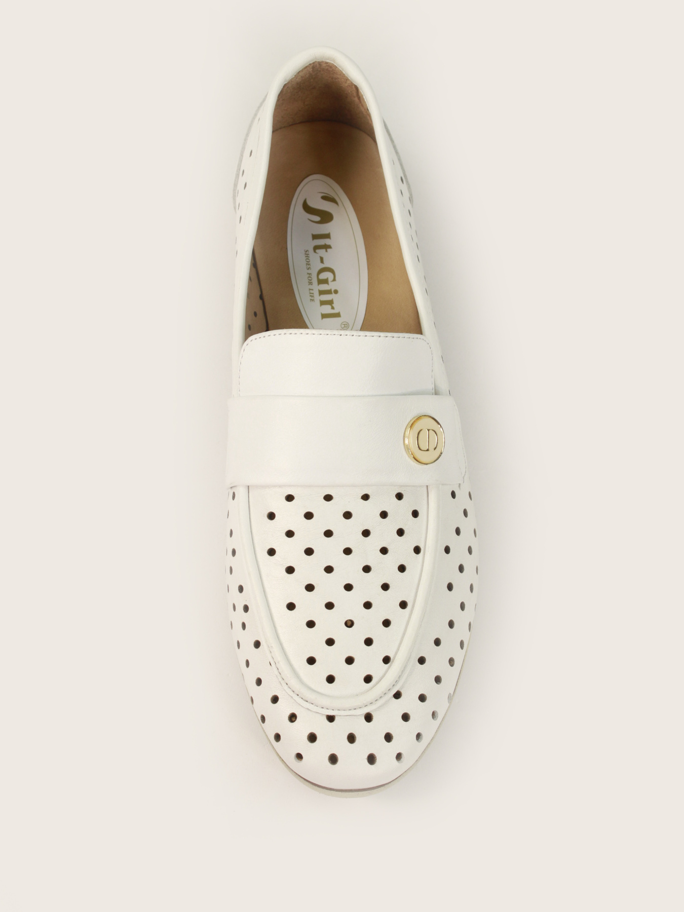 Лоферы It-girl модель 2002-21-white Фото