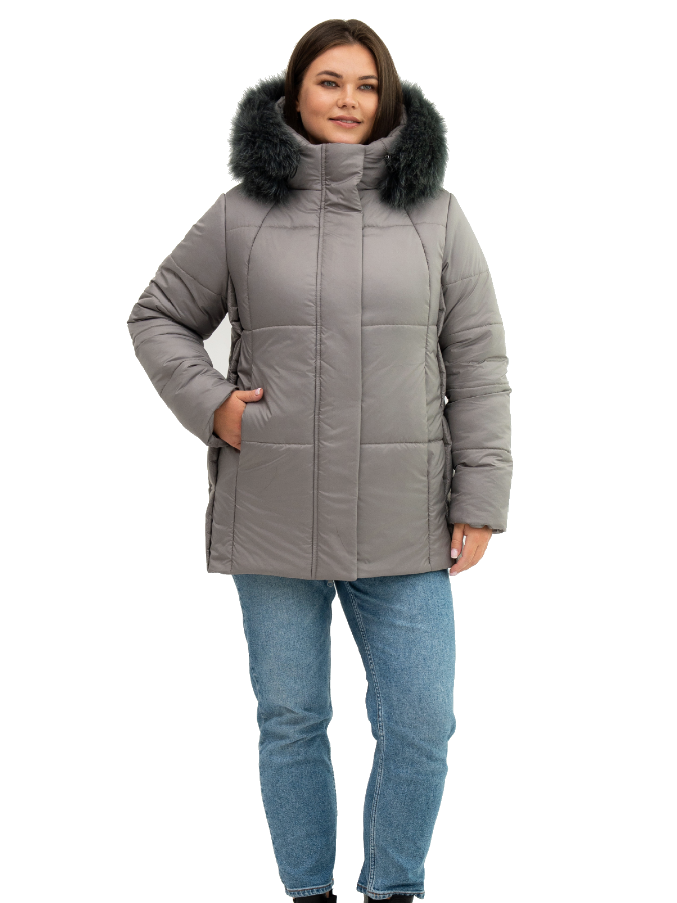 Зимняя куртка UVENTUM модель Lr-7-pes-oliv Фото