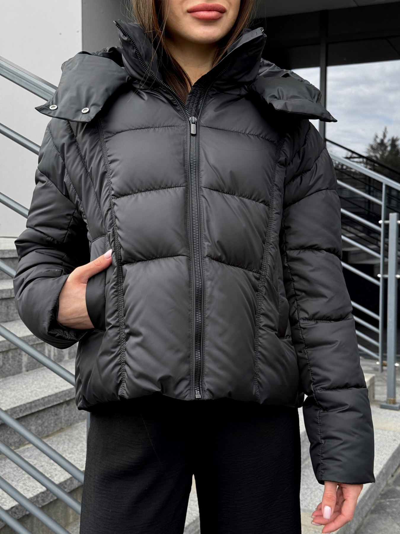 Пуховик UVENTUM модель DV-009-BLC Фото