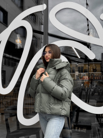 Пуховик UVENTUM модель DV-009-oliv Пуховик UVENTUM модель DV-009-oliv Фото