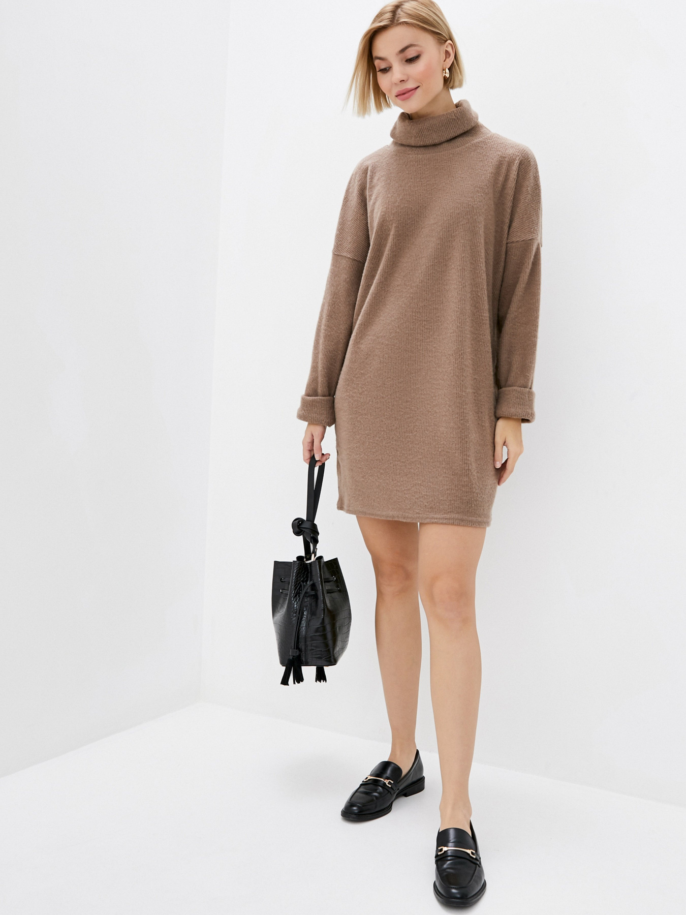 Сукня міні ISSA Plus модель 12224_beige Фото