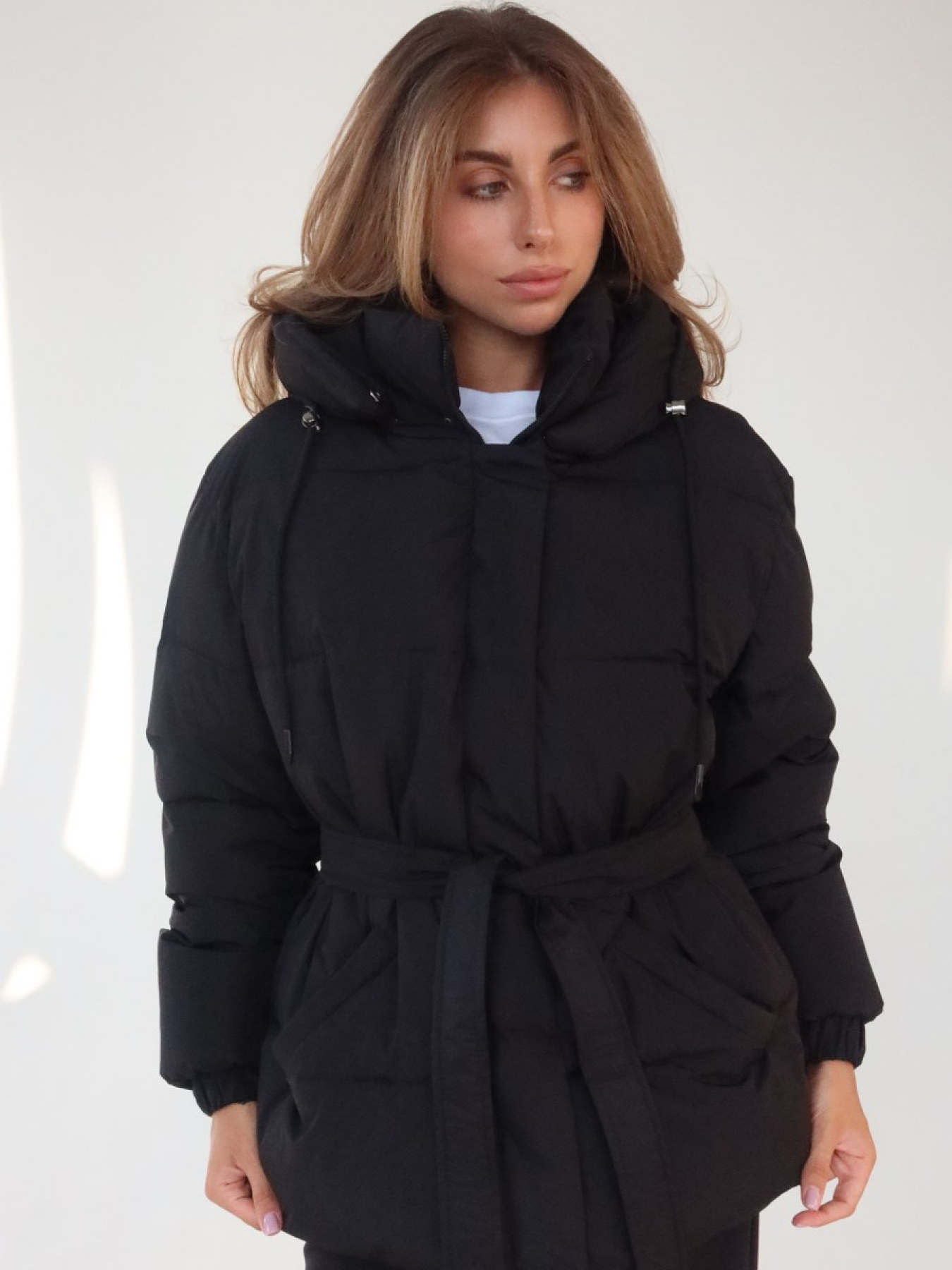 Пуховик UVENTUM модель Jackie-BLC Фото