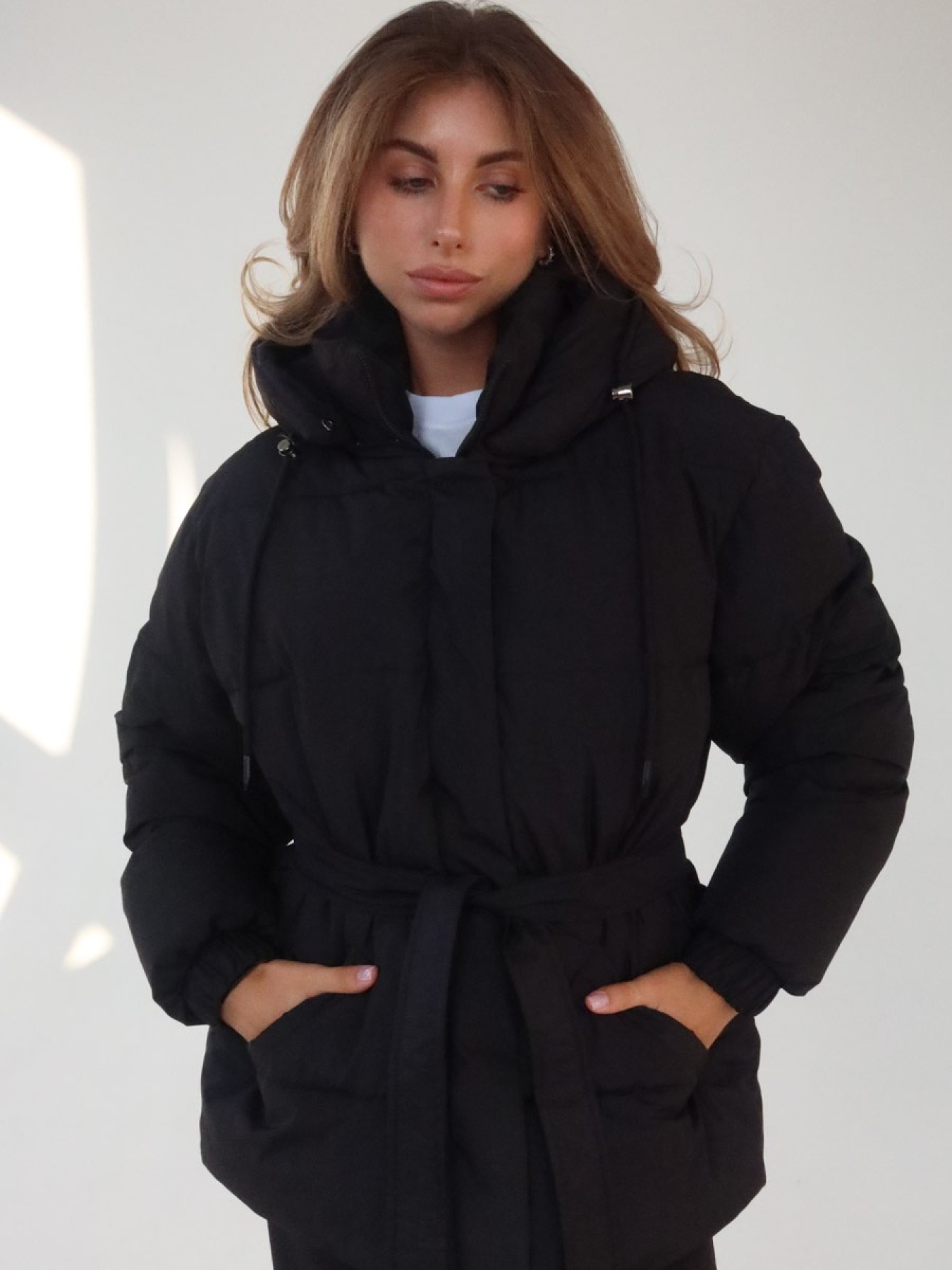 Пуховик UVENTUM модель Jackie-BLC Фото