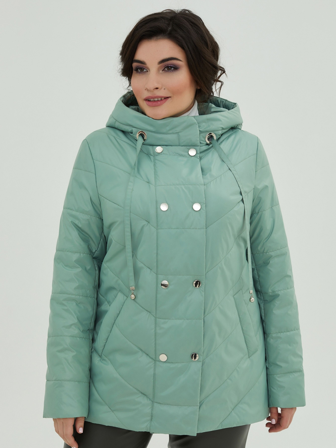 Куртки All Posa модель ap101097p-svtlo-zelenij Фото