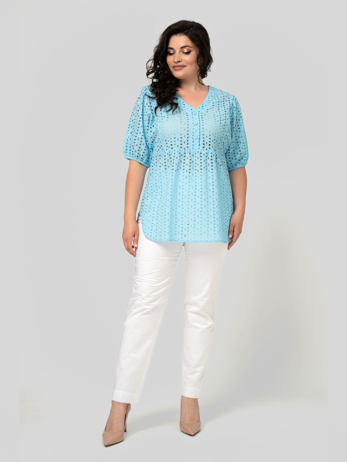 Блуза All Posa модель ap102515p-blakitnij Фото