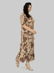 Платье миди All Posa модель ap102510p-kavovij Фото