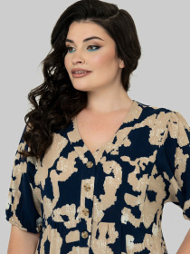 Платье миди All Posa модель ap102510p-sinj Фото