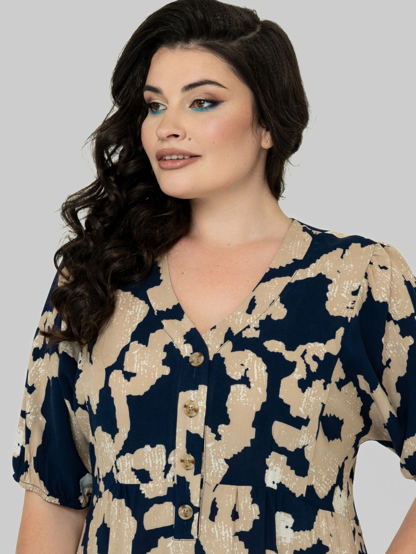 Платье миди All Posa модель ap102510p-sinj Фото