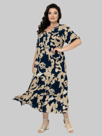 Платье миди All Posa модель ap102510p-sinj Платье миди All Posa модель ap102510p-sinj Фото