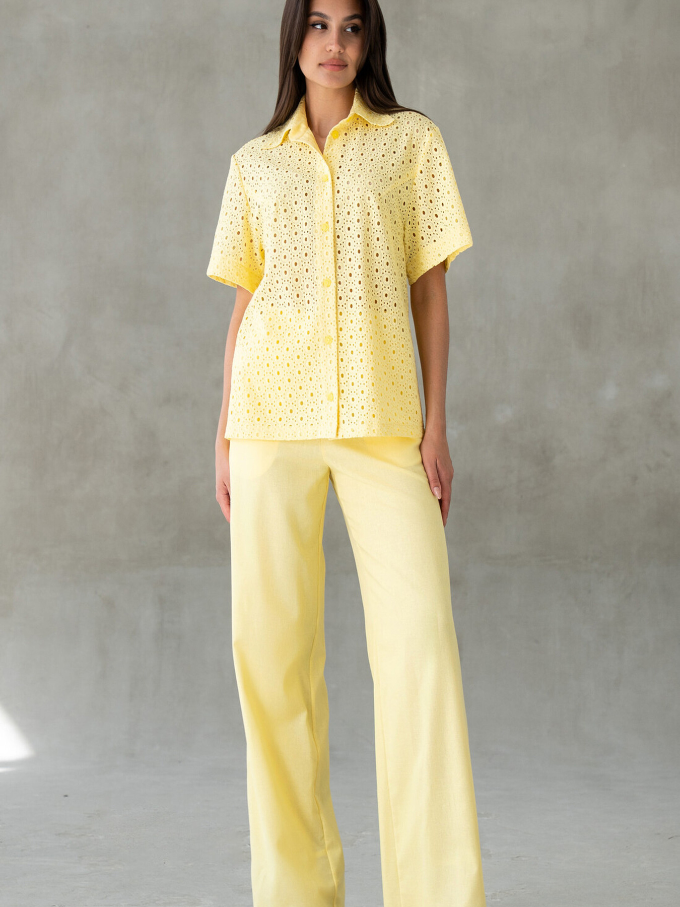 Рубашка повседневная RiMari модель 0225-zhovtij Фото