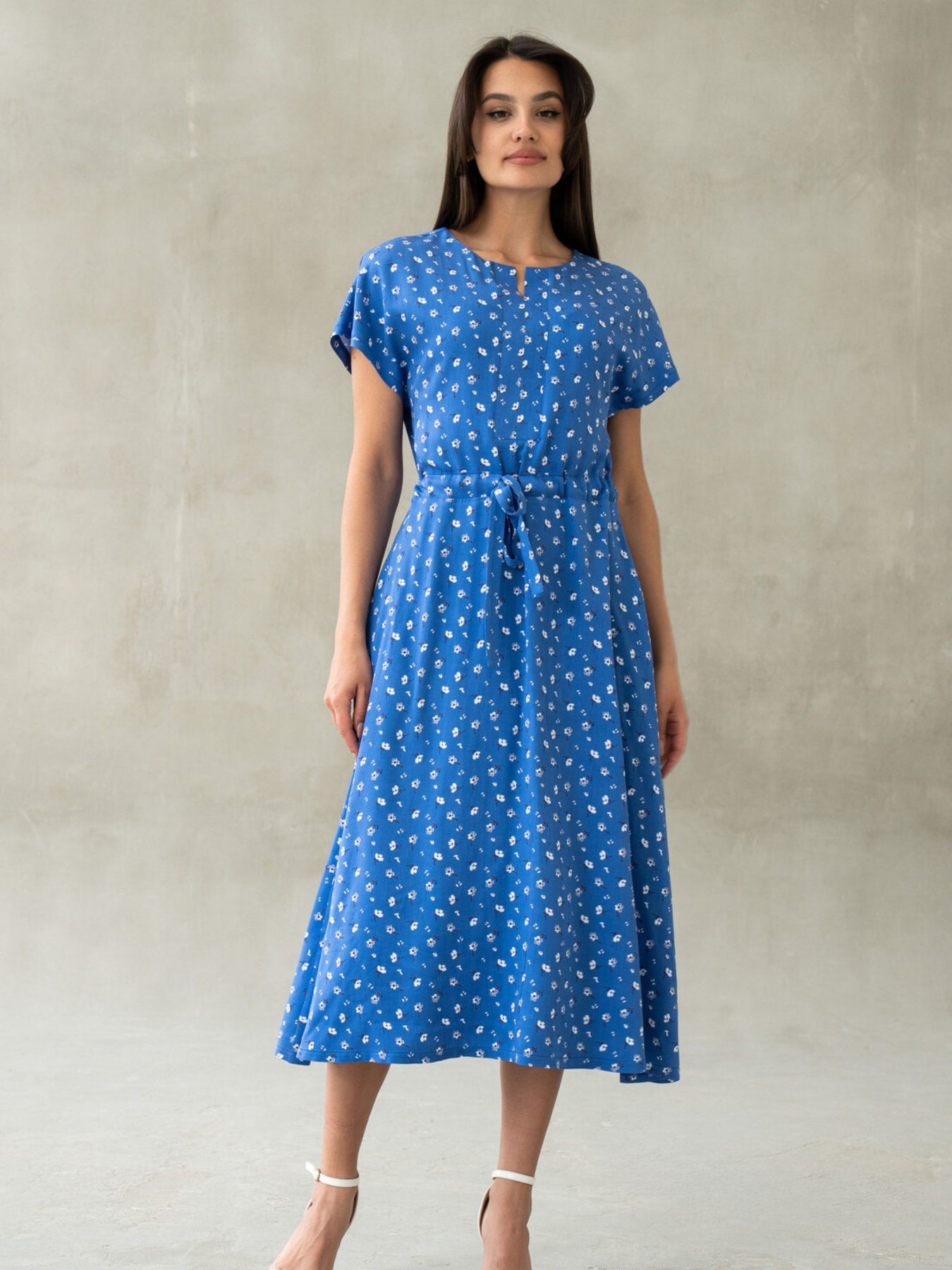 Платье миди RiMari модель 0225-sinj-print Фото