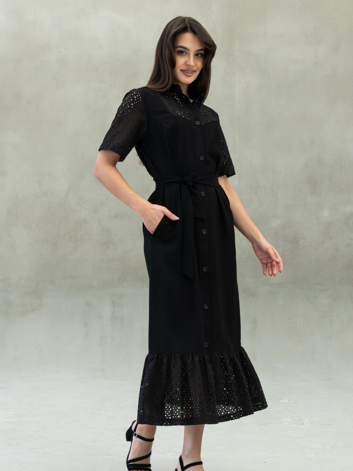 Платье миди RiMari модель 0125-chornij Фото