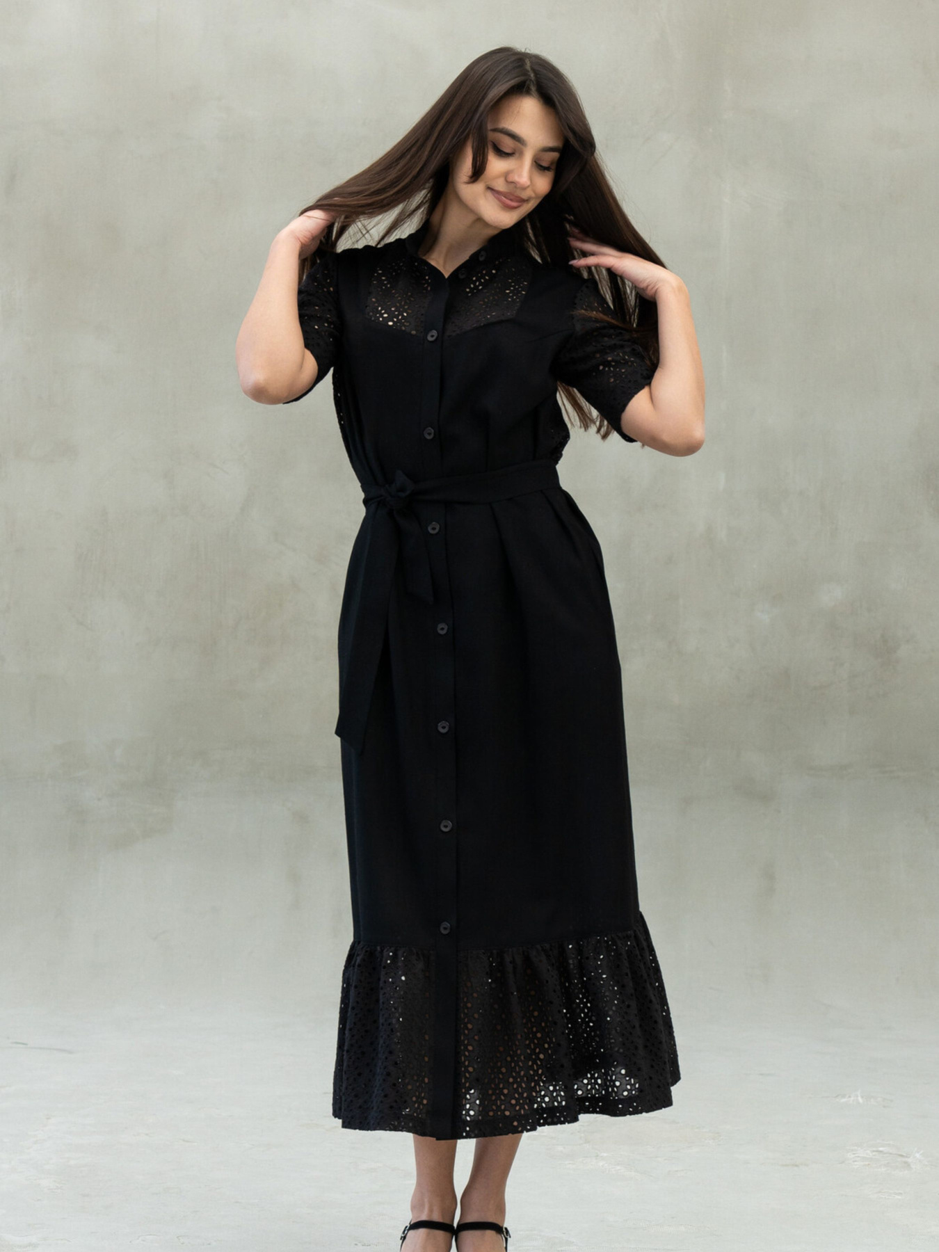 Платье миди RiMari модель 0125-chornij Фото