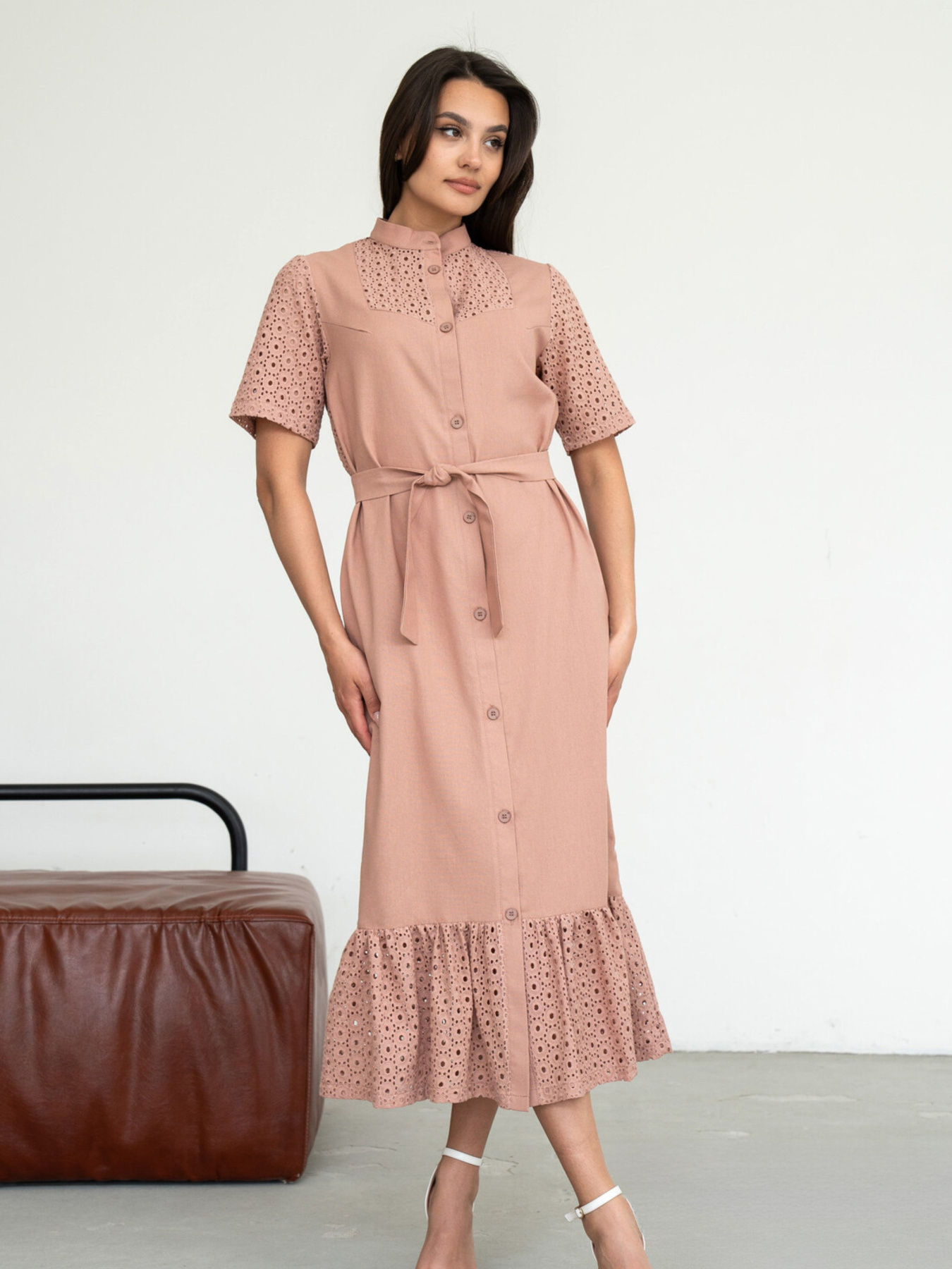 Платье миди RiMari модель 0125-kapuchino Фото