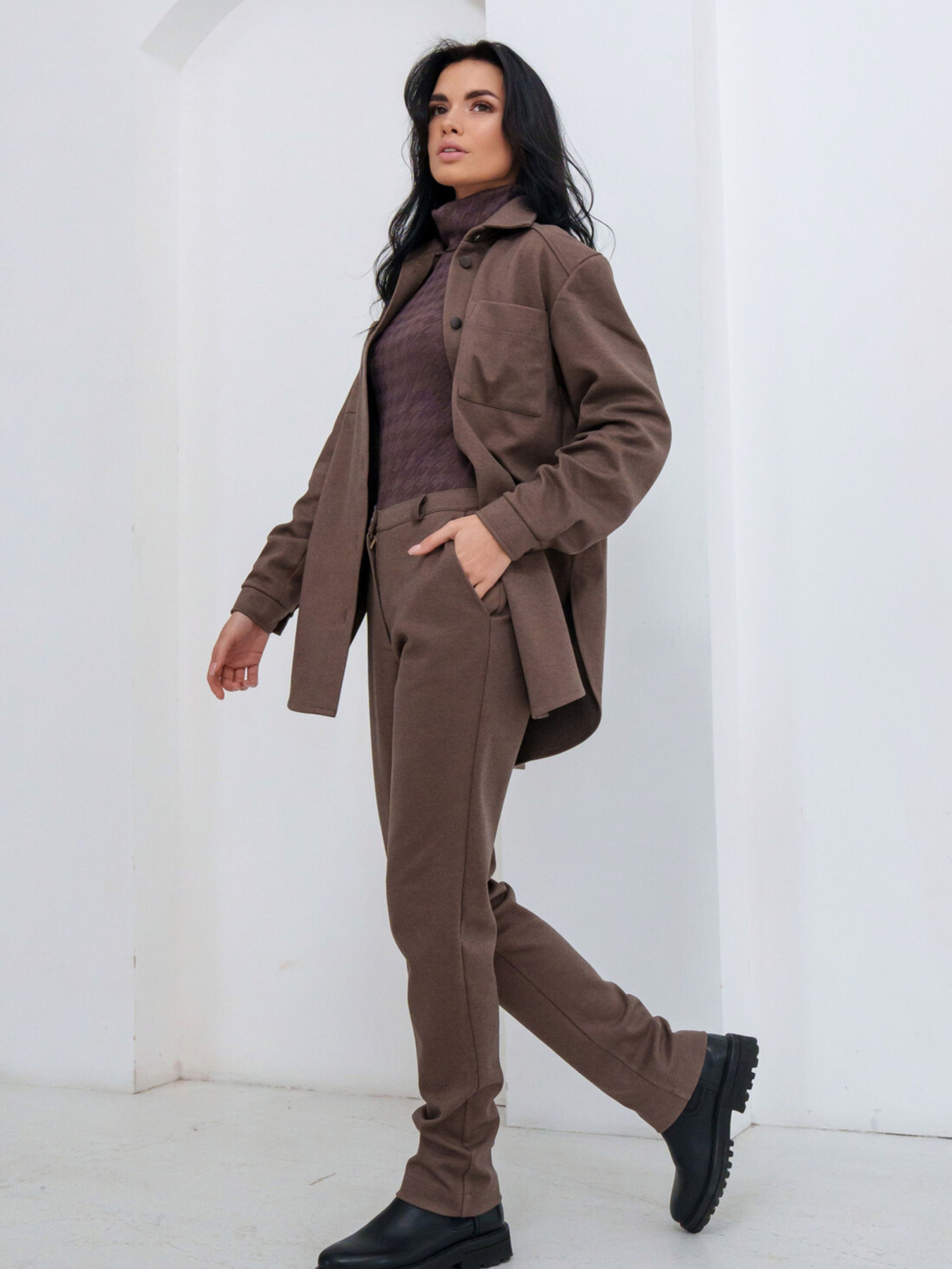 Брюки повседневные RiMari модель 0523-shokolad Фото