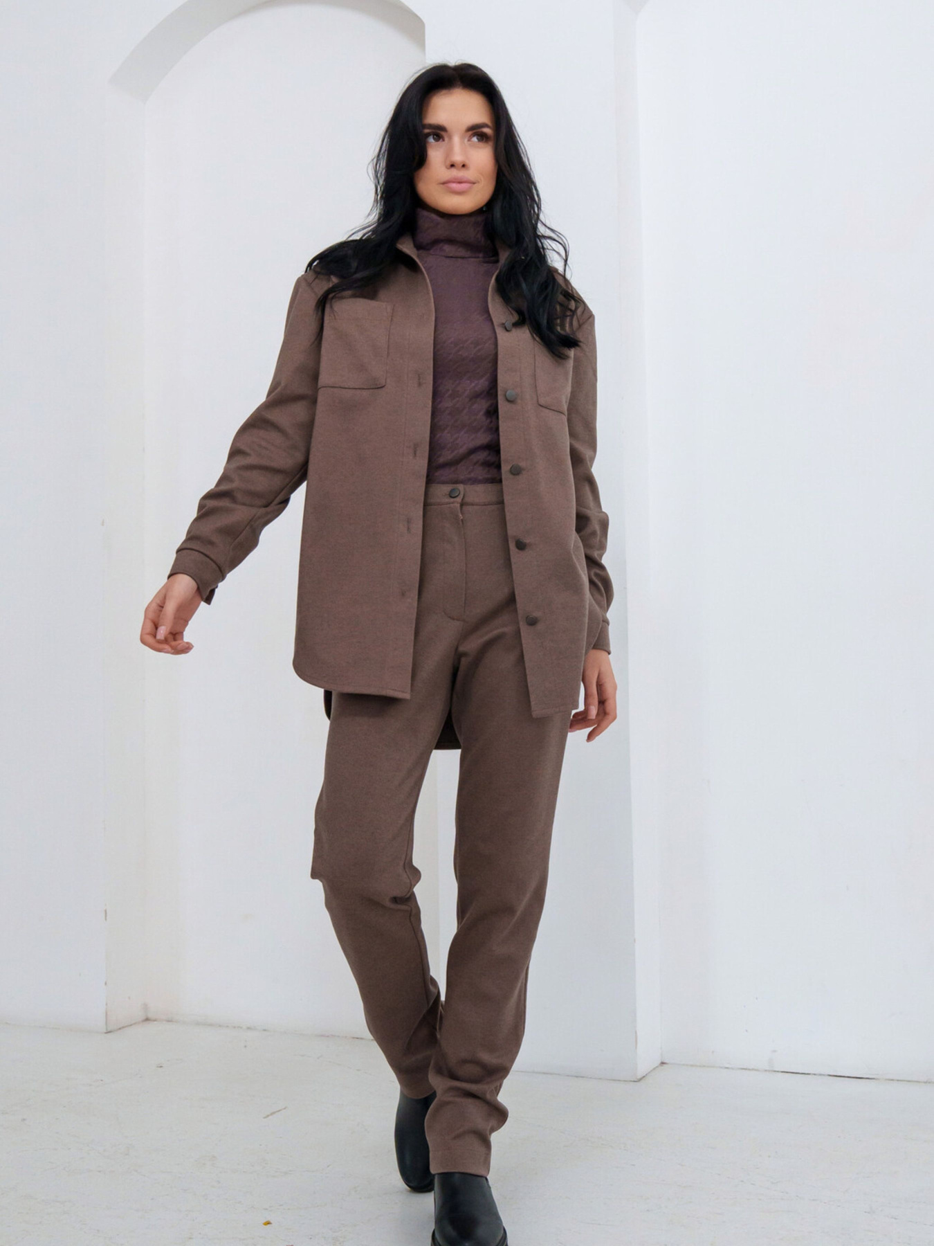 Повседневные штаны RiMari модель 0523-shokolad Фото