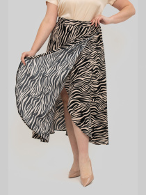 Юбка миди All Posa модель ap102470p-bezhevij Фото