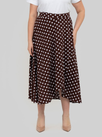 Спідниця міді All Posa модель ap102470p-shokolad Фото