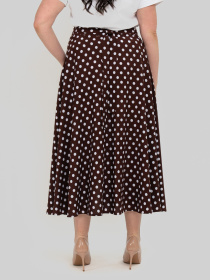 Спідниця міді All Posa модель ap102470p-shokolad Фото