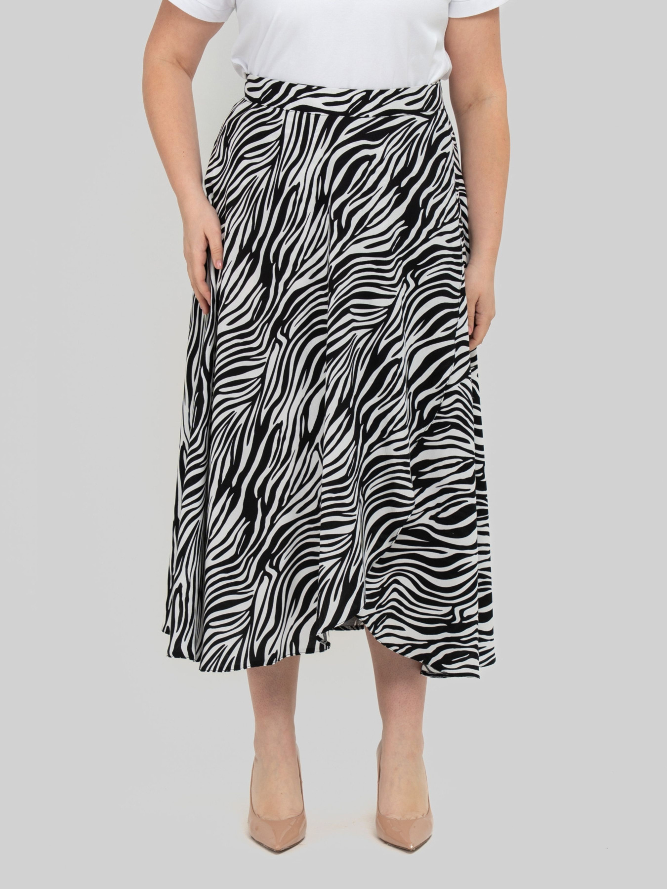 Спідниця міді All Posa модель ap102470p-zebra Фото